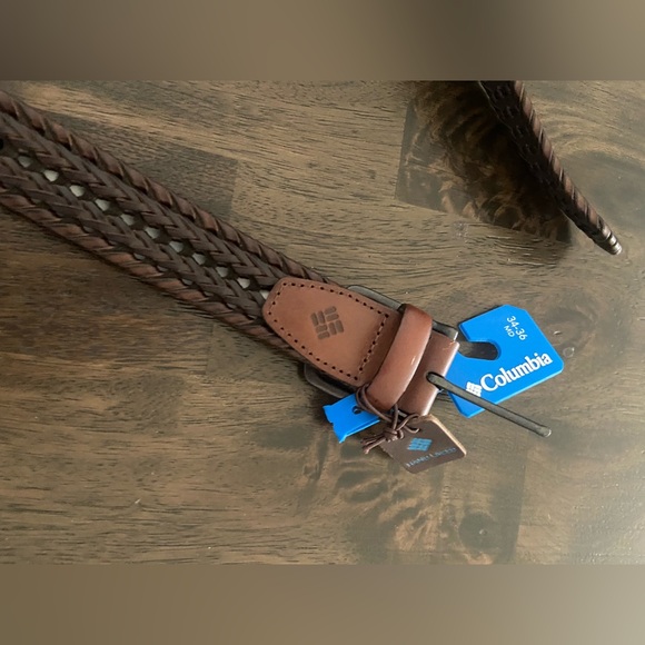 Columbia brown braided belt NWT men's size medium 34-36 - Picture 2 of 12